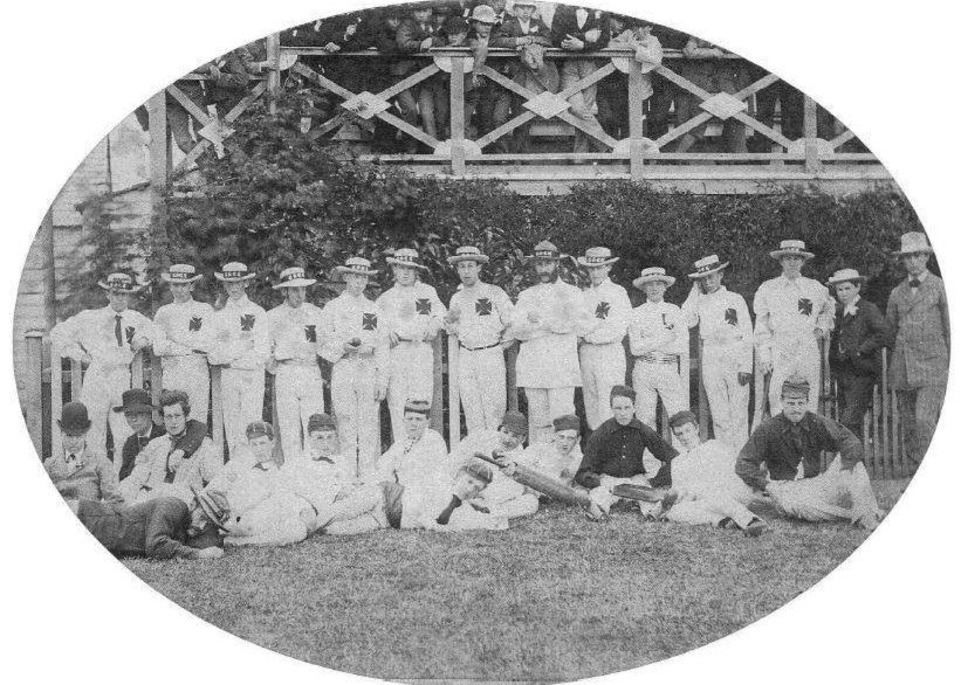 1860 70 launceston grammar 1877 Cricket Team