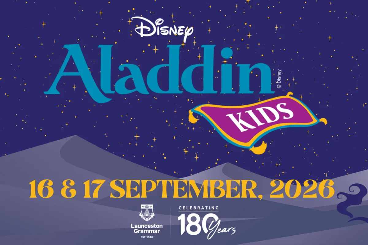 Aladdin Grade 5 Production Humanitix Banner 2